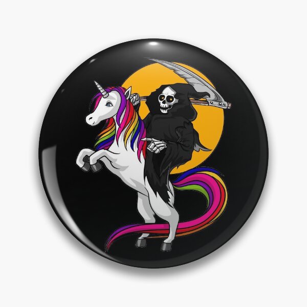 Item preview, Grim Reaper Riding Unicorn designed and sold by underheaven.