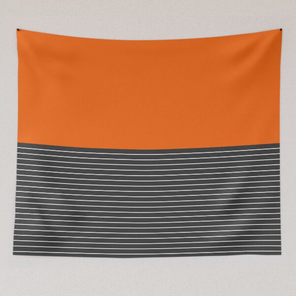 Item preview, Half thin striped orange designed and sold by Miss Striped.