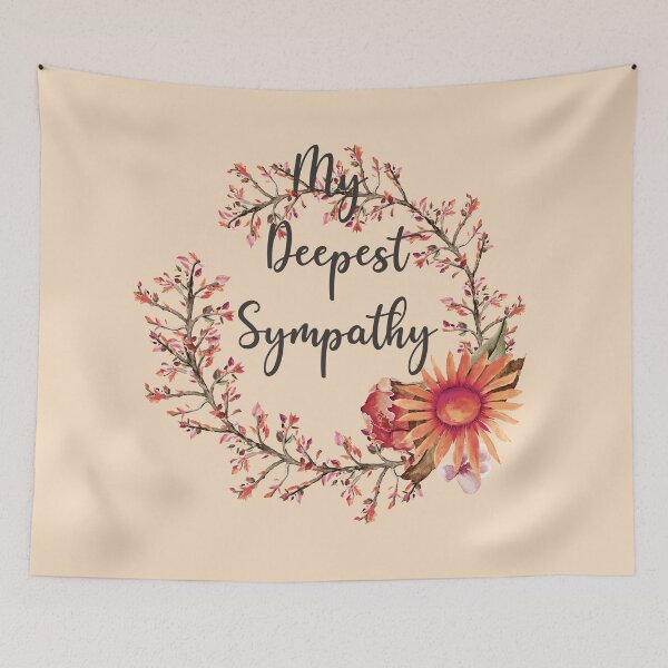 Item preview, FLORAL MY DEEPEST SYMPATHY -  CONDOLENCES  CARD - BY ARTISTREE   designed and sold by Artistree.