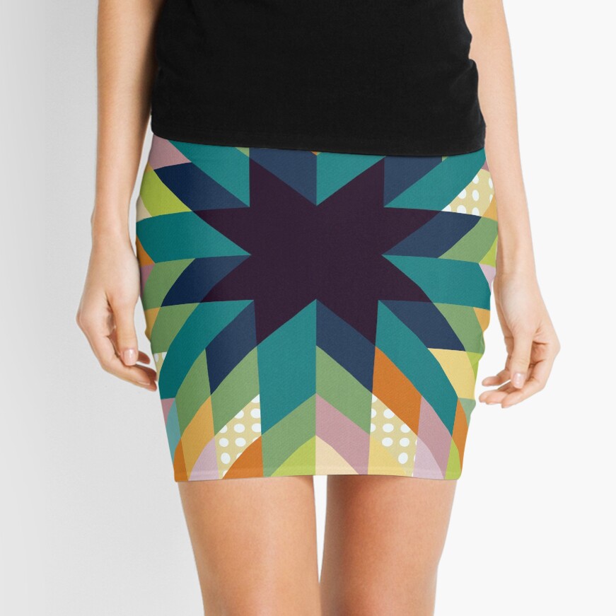 Winter Lights Mini Skirt