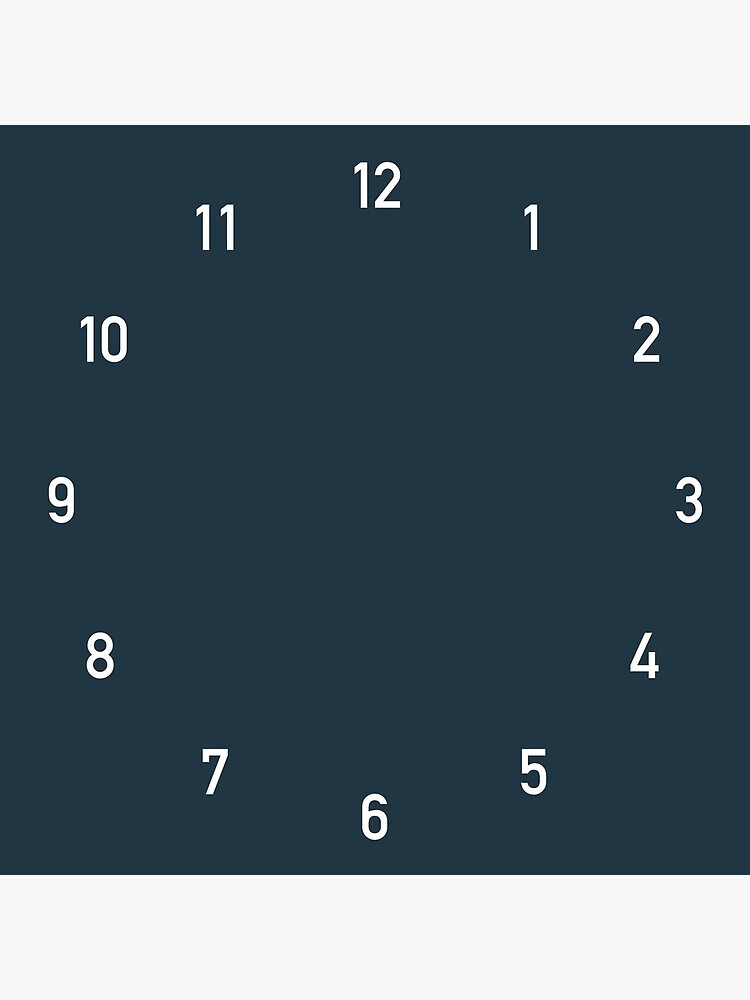 Clock numbers storm by colorandpattern