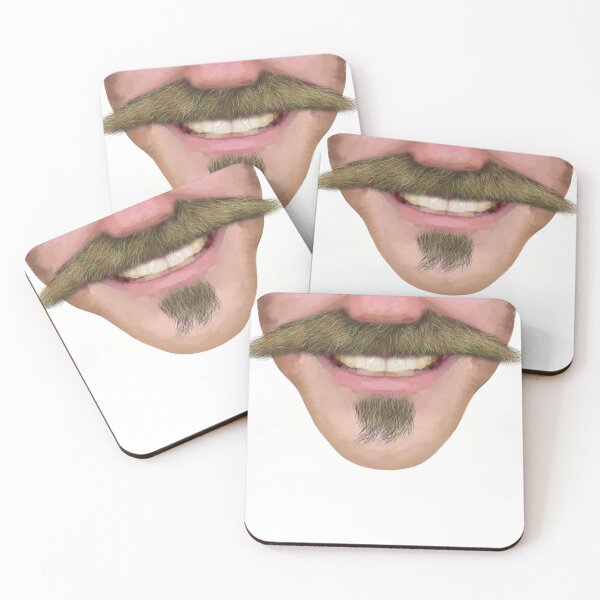 Item preview, Handlebar Moustache Facial Hair Male Novelty Face Mask designed and sold by joanstratton.