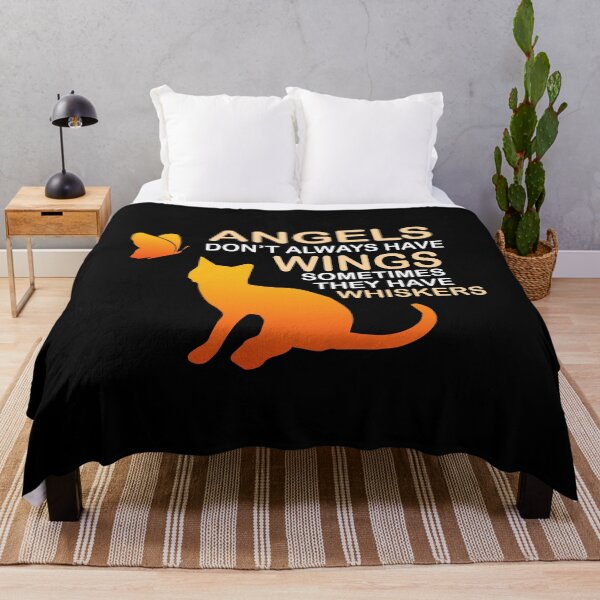 Item preview, Angels dont always have wings cat pet kitty designed and sold by redshirtz.