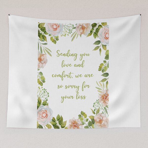 Item preview,  FLORAL SENDING YOU LOVE AND COMFORT  SYMPATHY  CARD - BY ARTISTREE   designed and sold by Artistree.