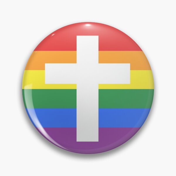 Christian LGBT+ Pride Flag (v.2) Pin