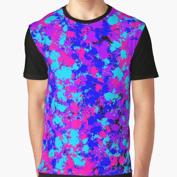 Purple Brand T-Shirt - Paint Splatter - Grey - 800080 – Dabbous
