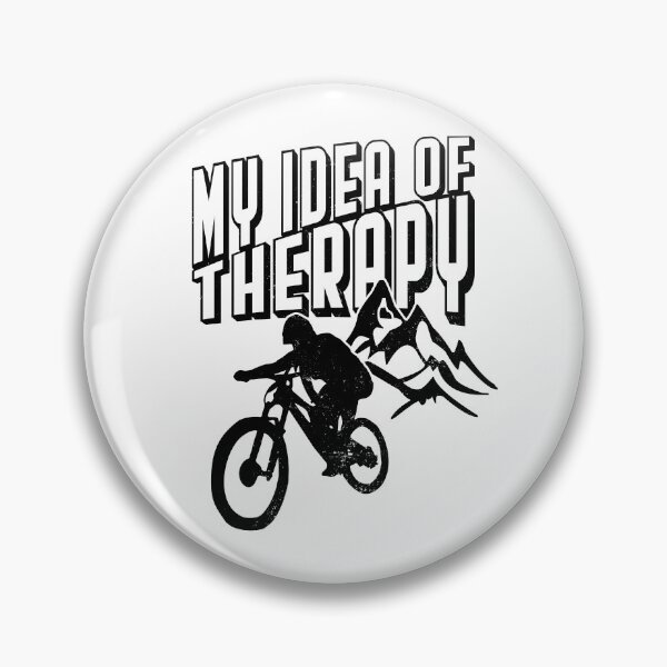 Item preview, My Idea Of Therapy - Cool Mountain Biking Design designed and sold by emmjott.