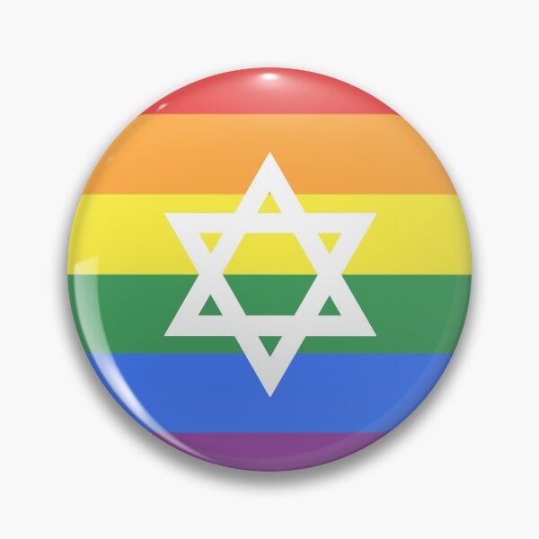 Item preview, Jewish LGBT+ Pride Flag designed and sold by porcupride.