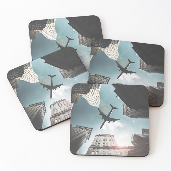 Item preview, nyc downtown with plane designed and sold by franckreporter.