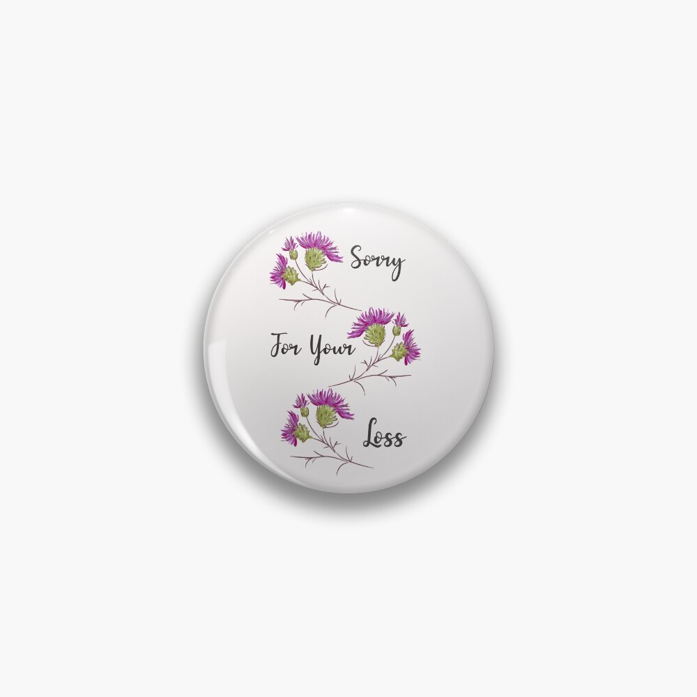Beileidskarte 'So Very Sorry For The Loss Of Your Wife' – Florales Aquarell-Design, Innen Blanko, Mit Umschlag