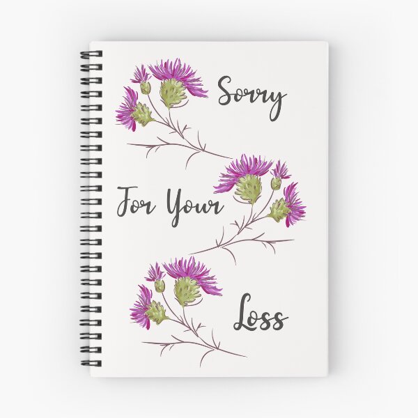 Item preview,  FLORAL SORRY FOR YOUR LOSS SYMPATHY  CARD - BY ARTISTREE   designed and sold by Artistree.
