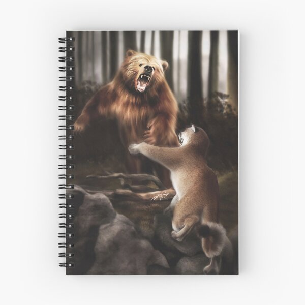 Item preview, Grizzly vs Cougar (Digital Drawing) designed and sold by Luna Roveda.