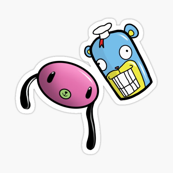 Hazel And Cha-Cha Masks - Umbrella Academy Sticker
