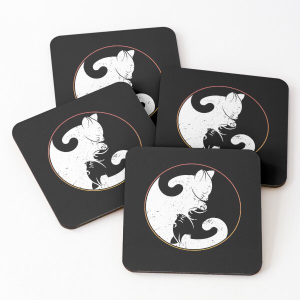 Item preview, Yin Yang Cats Kitty Pet Cute Meow Gift designed and sold by redshirtz.