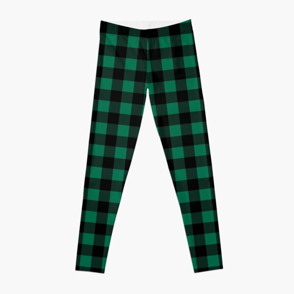 Buffalo Plaid Green Leggings