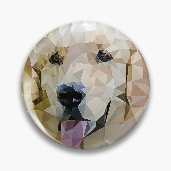 Item preview, Golden Retriever (Low Poly) designed and sold by Luna Roveda.