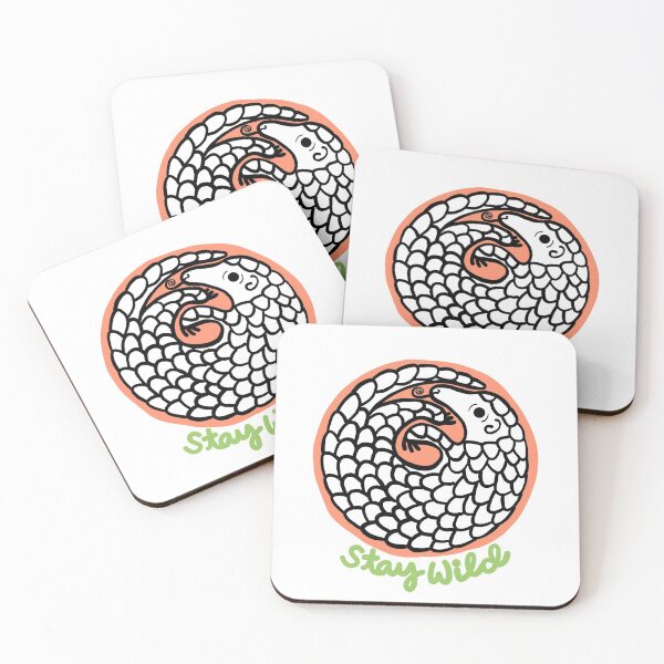 Item preview, Stay Wild - Pangolin designed and sold by Michelle Phong.