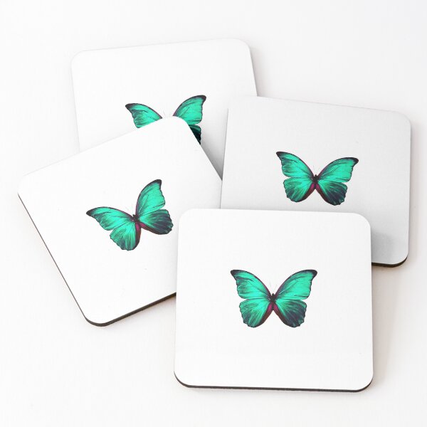Item preview, Teal Butterfly Glow - Butterfly Set designed and sold by QuirkyMerch.