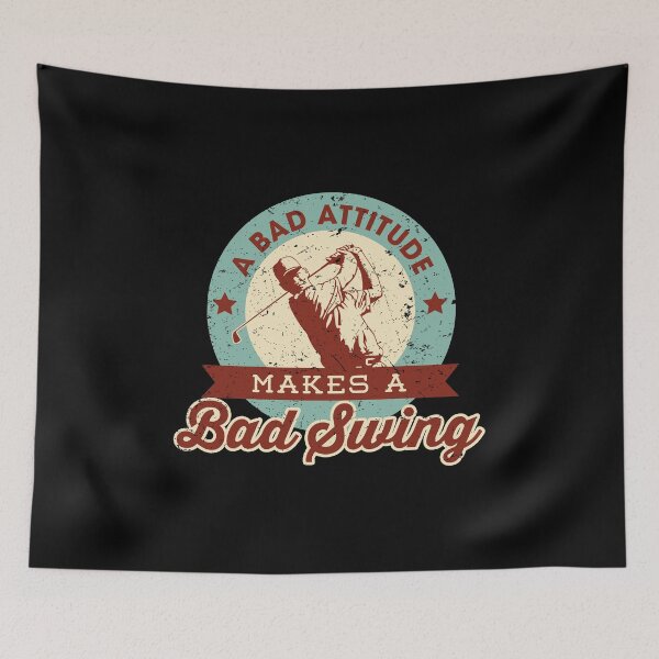 Item preview, Funny Golf Gift A Bad Attitude Makes a Bad Swing designed and sold by Orange Pieces.