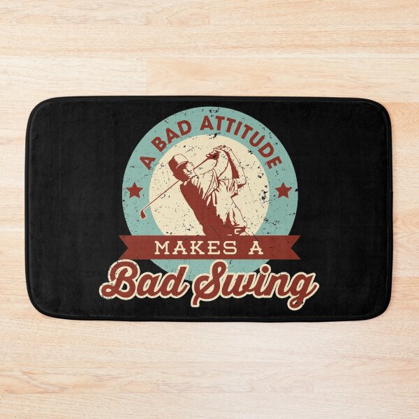 Item preview, Funny Golf Gift A Bad Attitude Makes a Bad Swing designed and sold by Orange Pieces.