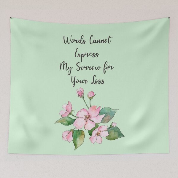 Item preview, FLORAL MY SORROW OF YOUR LOSS  SYMPATHY  CARD - BY ARTISTREE   designed and sold by Artistree.