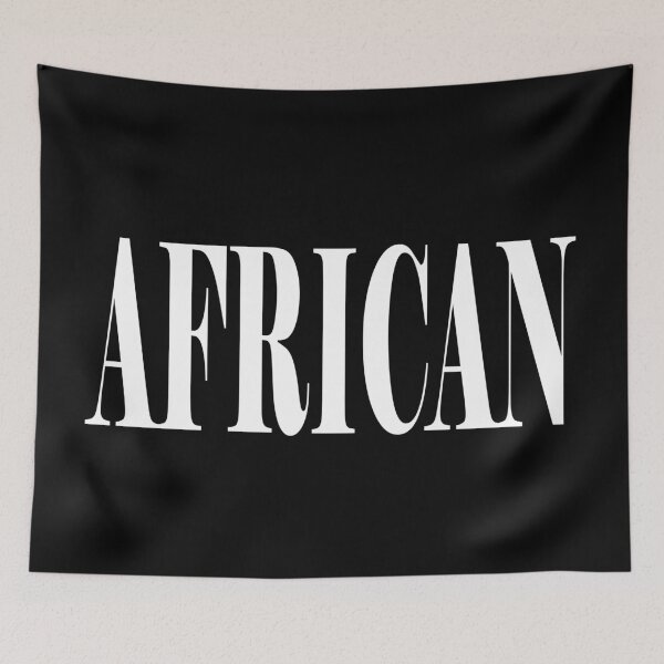 Item preview, AFRICAN WHITE TEXT designed and sold by aydapadi.