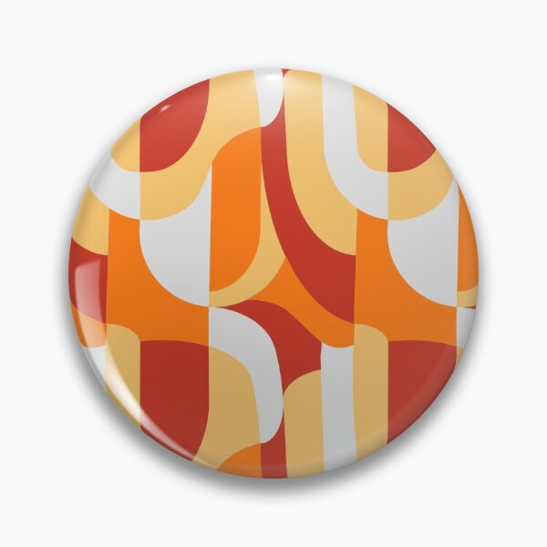 Item preview, Orange Abstract Retro Pattern designed and sold by coverinlove.