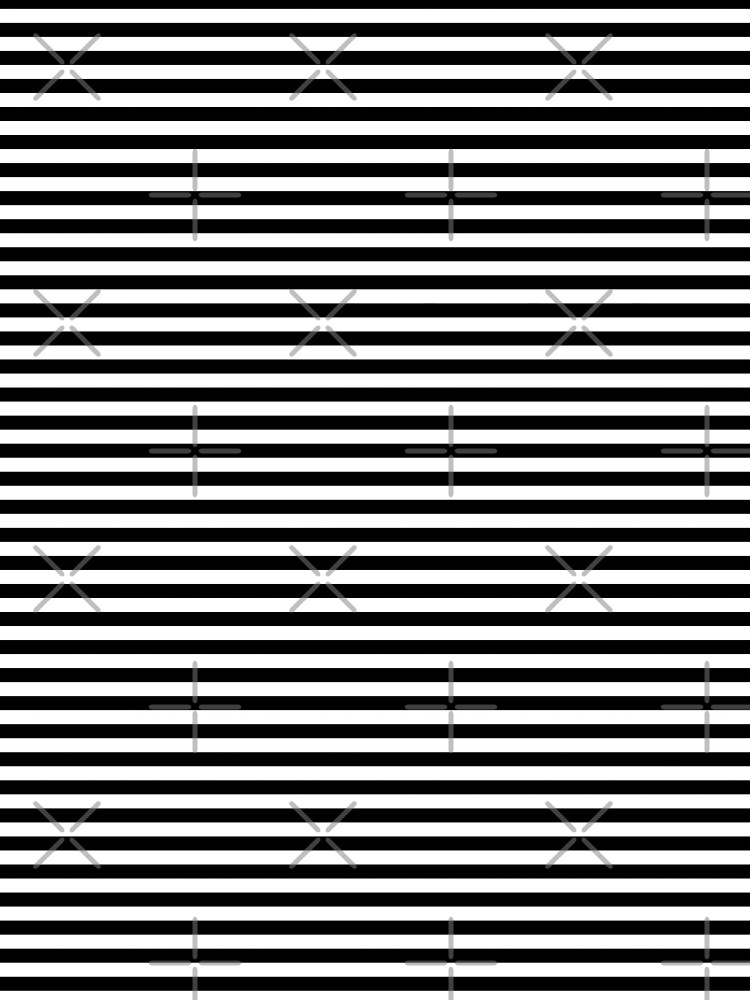 Black and White Horizontal Stripes