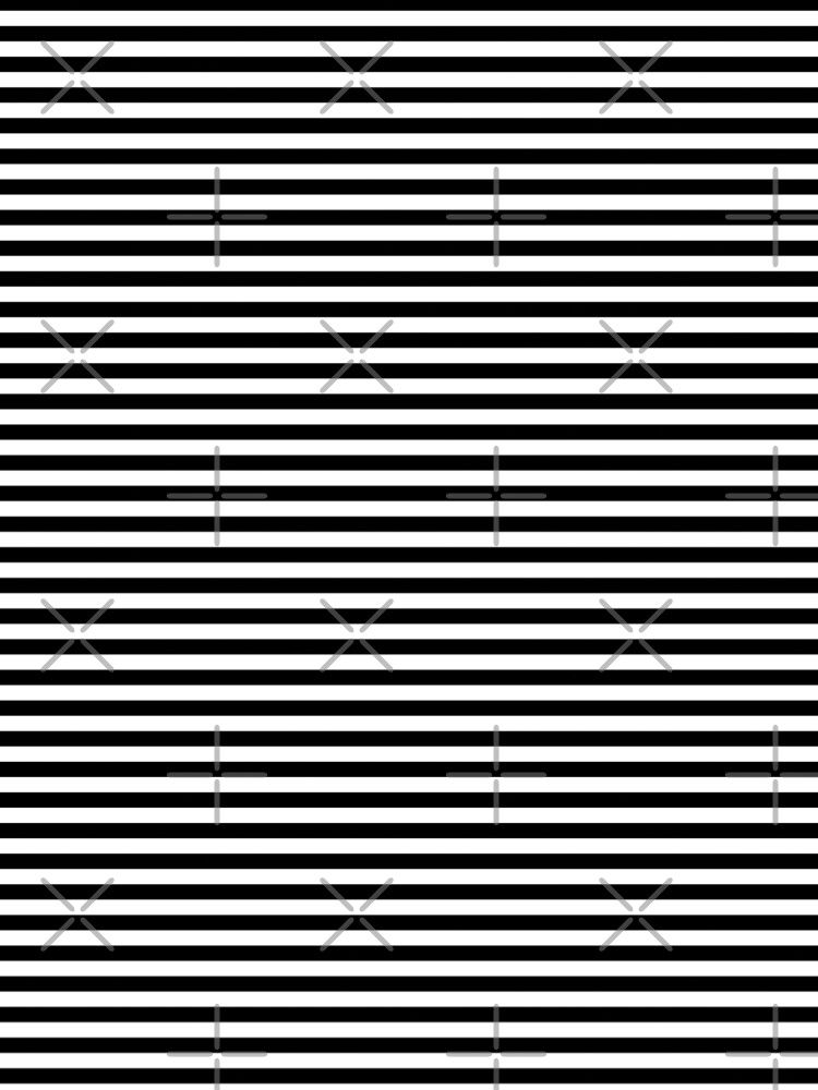 Black and White Horizontal Stripes by coverinlove