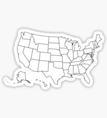United States map Sticker