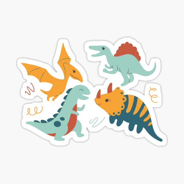 Item preview, Dinosaur Rhinosaur Pterosaur set designed and sold by katherinesbored.