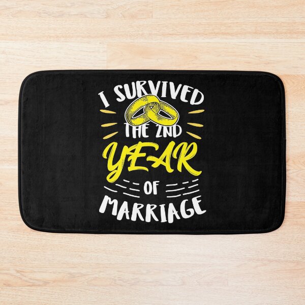 Item preview, Second Wedding Anniversary Survived Marriage Gift designed and sold by haselshirt.