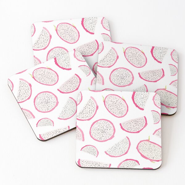 Item preview, Dragon Fruit Patterns Wallpaper designed and sold by flying-flamingo.