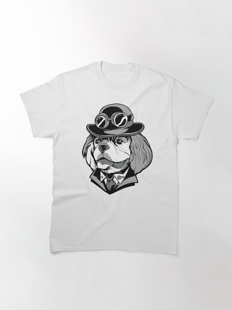 Alternate view of CAVALIER STEAMPUNK DOG Classic T-Shirt