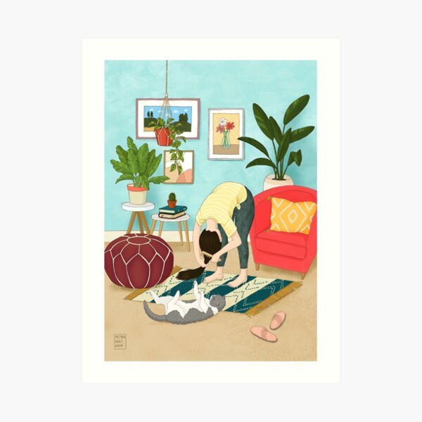 Long Hair Problems Art Print