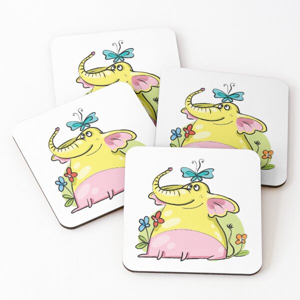 Item preview, Cute Colorful Happy Elephant  designed and sold by AnastasiaDesign.
