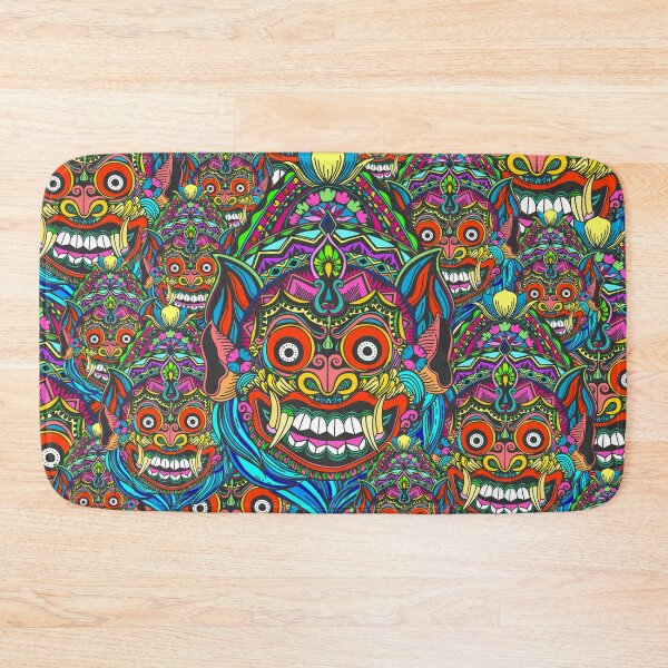 Item preview, traditional barong masks colorful vector illustration designed and sold by Mauswohn.
