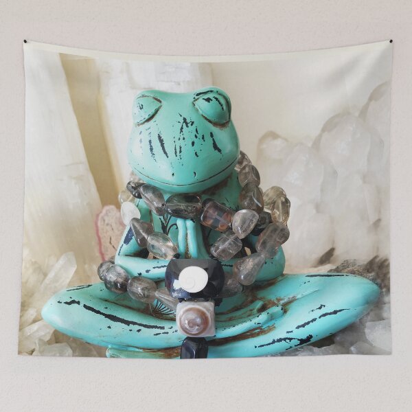 Item preview, Yogi frog namaste designed and sold by azimaplace.