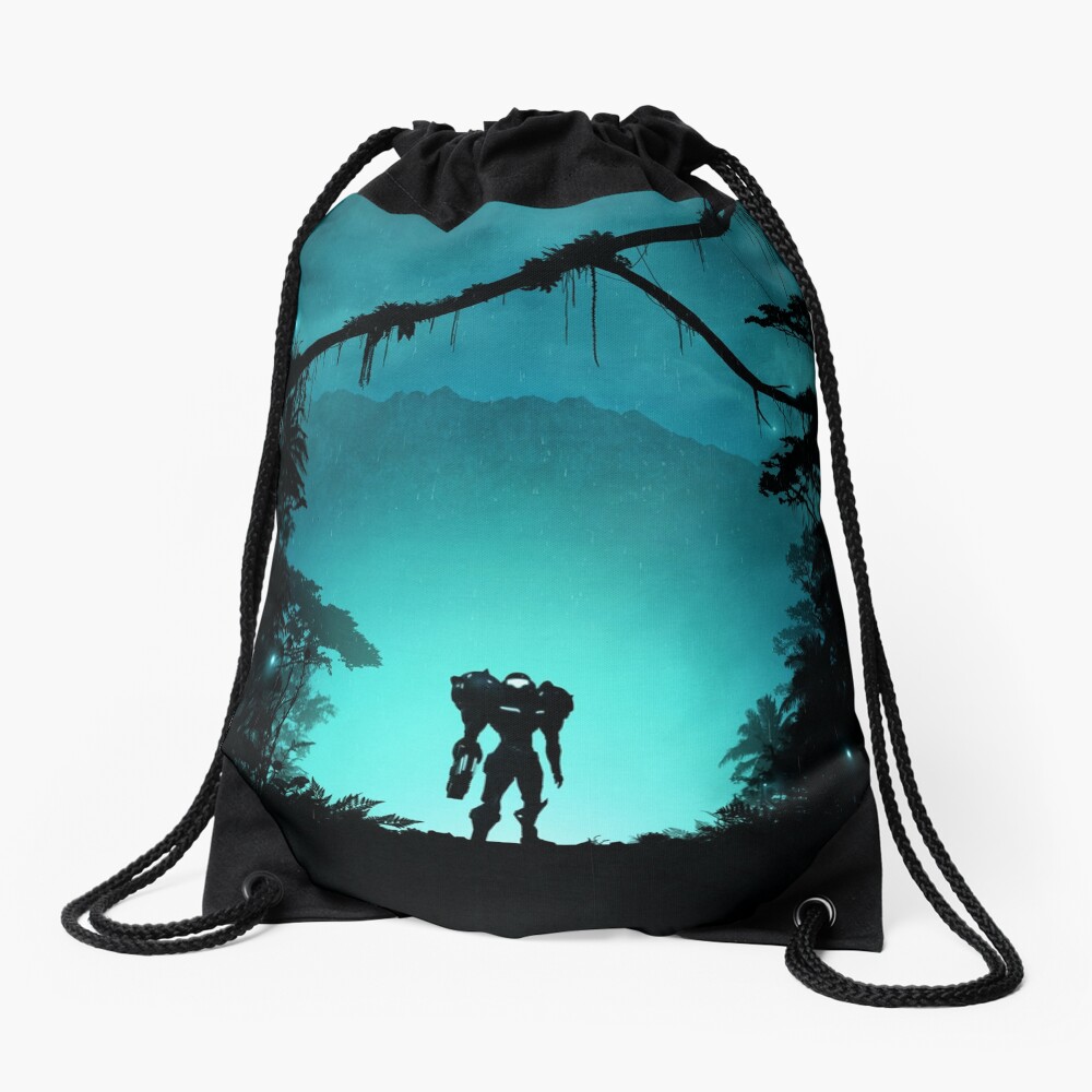 Metroid Drawstring Bag