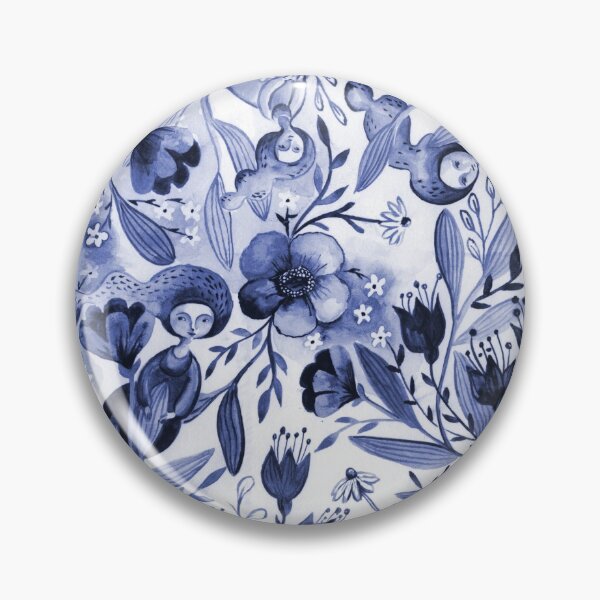 Item preview, Inktober 2019 day 10 pattern in blue designed and sold by Gaia Marfurt.