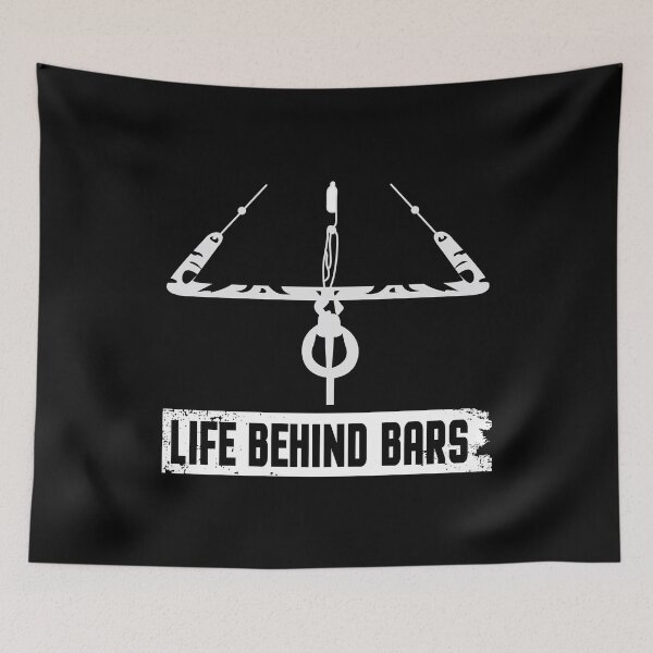 Item preview, Life behind bars kitesurfing water sport gift designed and sold by redshirtz.