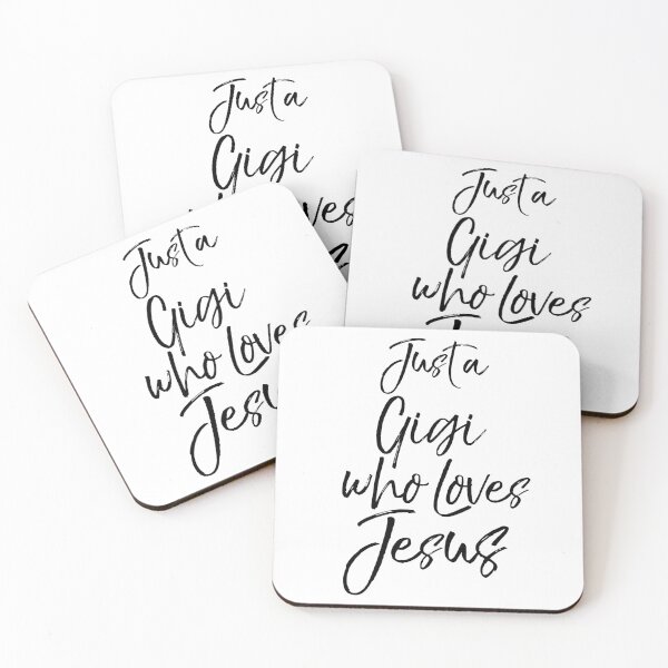 Aperçu de l'œuvre Just a Gigi Who Loves Jesus Christian Quote créée et vendue par TNDesignStudio.