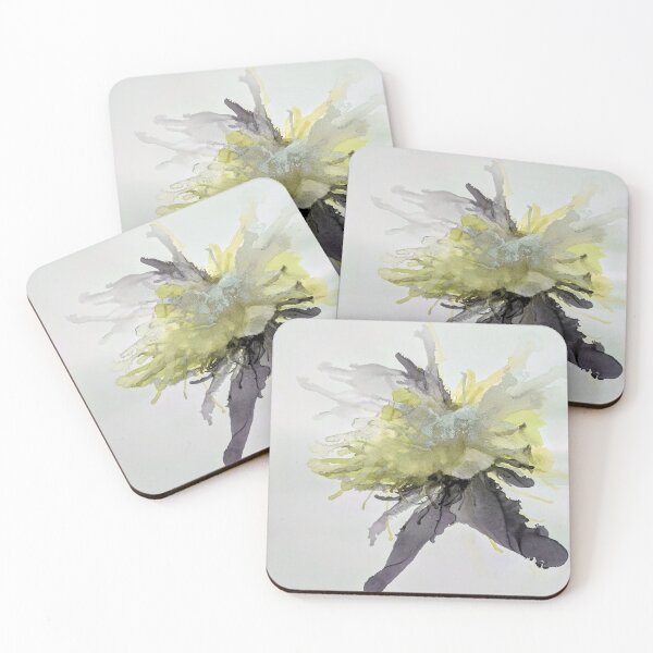 Item preview, Ink Flower Yellow designed and sold by JillyBeanDesign.
