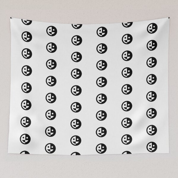 Item preview, smile face black and white designed and sold by basitcv.
