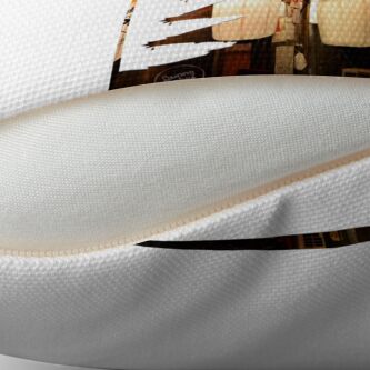 Alternate view of Shinjuku lights in Sensoji Pagoda Throw Pillow