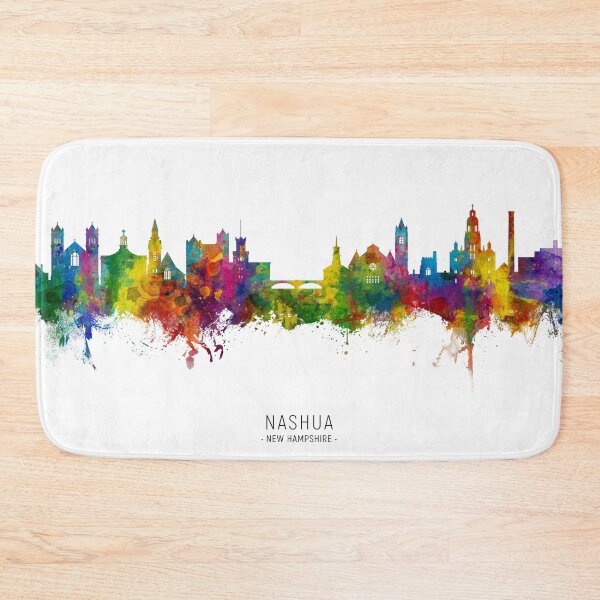 Item preview, Nashua New Hampshire Skyline designed and sold by ArtPrints.