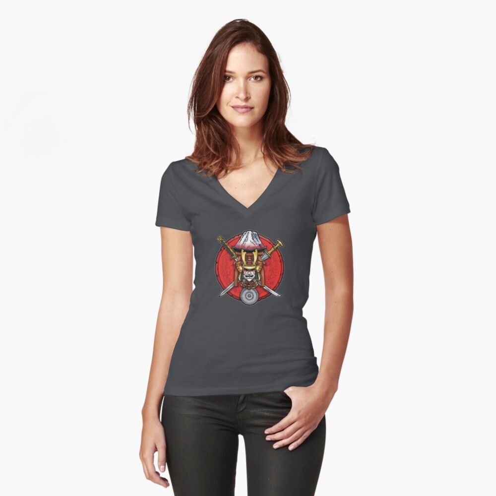 Item preview, Fitted V-Neck T-Shirt designed and sold by TheOnyxPath.