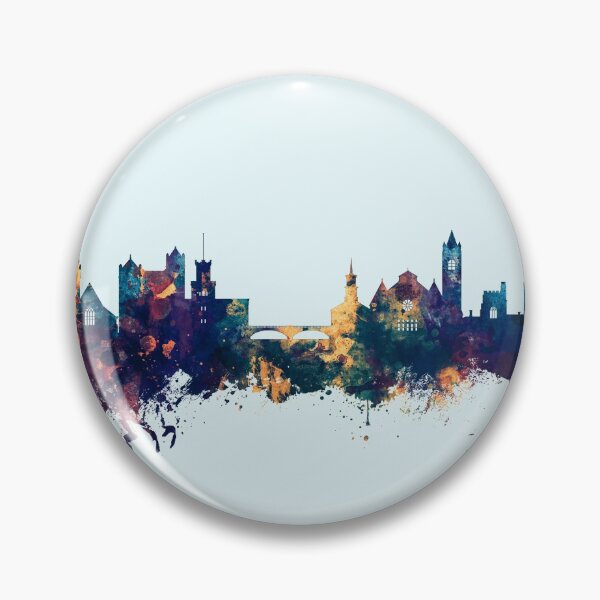 Item preview, Nashua New Hampshire Skyline designed and sold by ArtPrints.