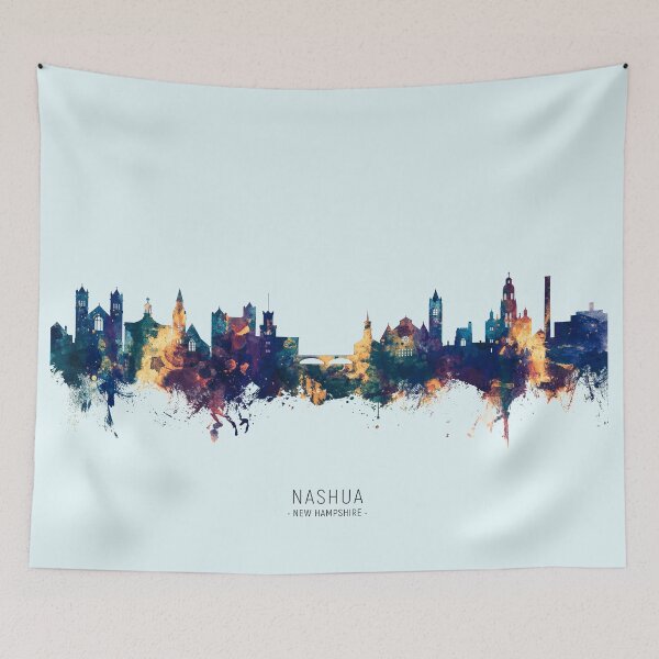 Item preview, Nashua New Hampshire Skyline designed and sold by ArtPrints.