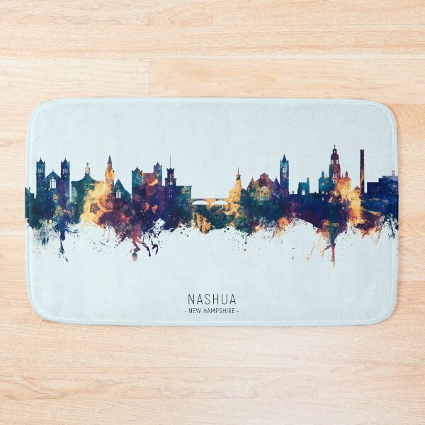 Item preview, Nashua New Hampshire Skyline designed and sold by ArtPrints.
